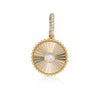 Dawn Diamond Disc Charm 14K