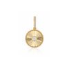 Dawn Diamond Disc Charm 14K
