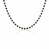Dee Alternating Blue Sapphire and CZ Tennis Necklace