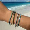 Dee Alternating Turquoise and CZ Tennis Bracelet