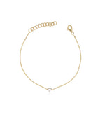 Delilah Dainty Diamond Heart Bracelet 14K