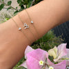 Delilah Dainty Diamond Pear Bracelet 14K