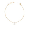 Delilah Dainty Diamond Pear Bracelet 14K