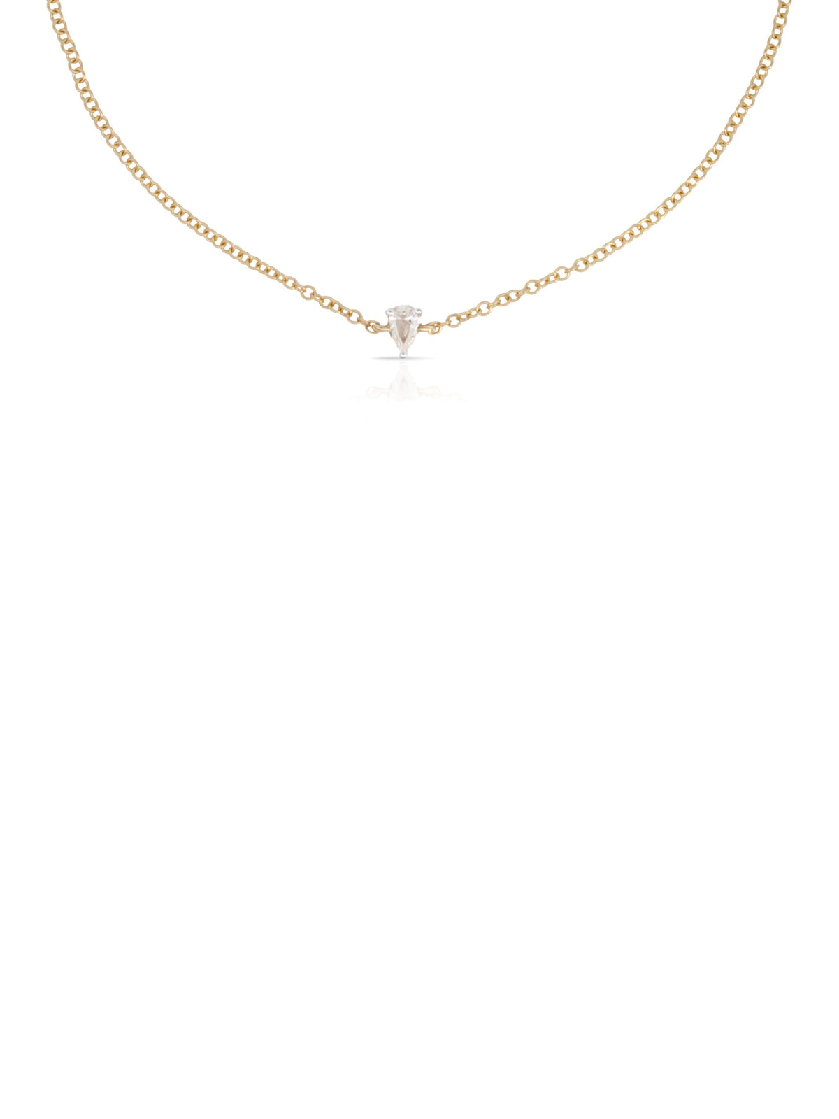 Delilah Dainty Diamond Pear Bracelet 14K