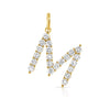 Diamond Initial Charm 14K