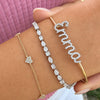 The Diamond Name Bangle 14K