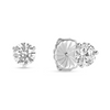 Round Diamond Stud Earrings 14K