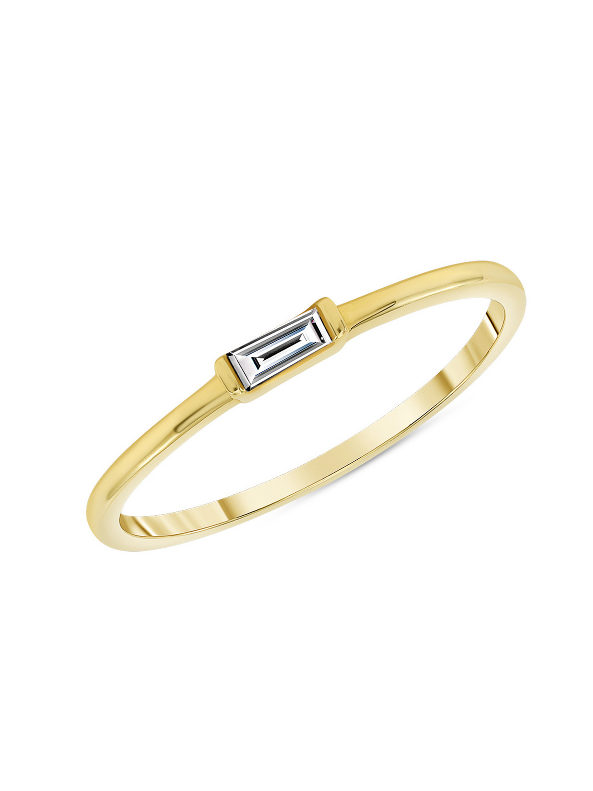 Bitsy Birthstone Ring - April Diamond 14K