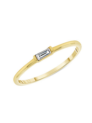 Bitsy Birthstone Ring - April Diamond 14K