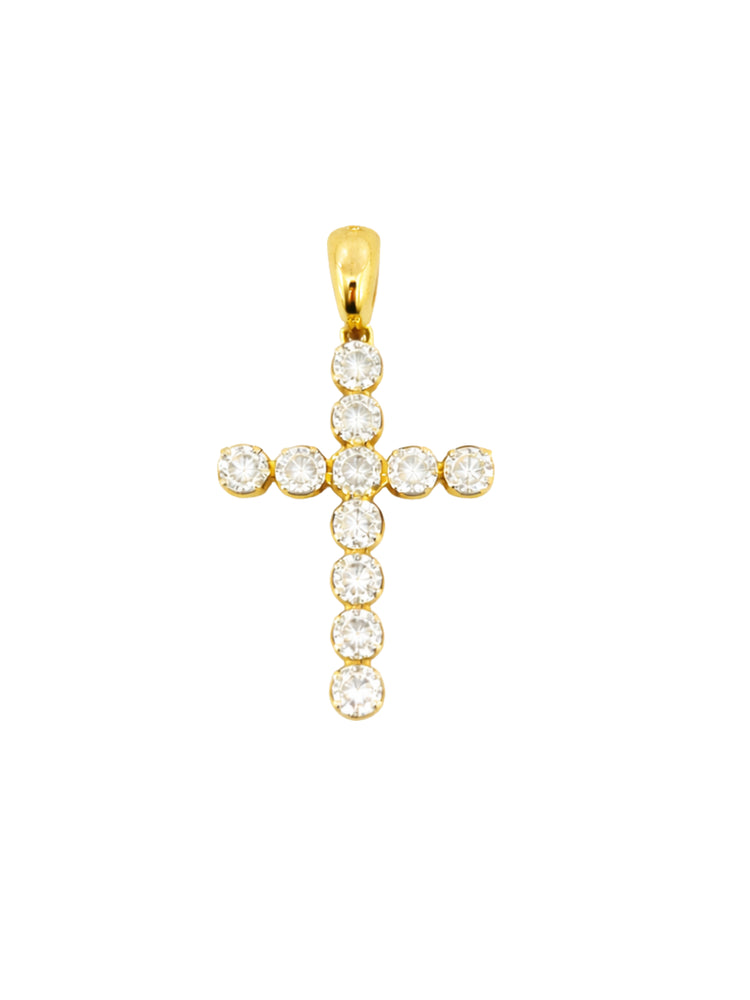 Grace Diamond Cross Necklace 14K