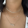The Dot Layering Necklace - Diamond 14K