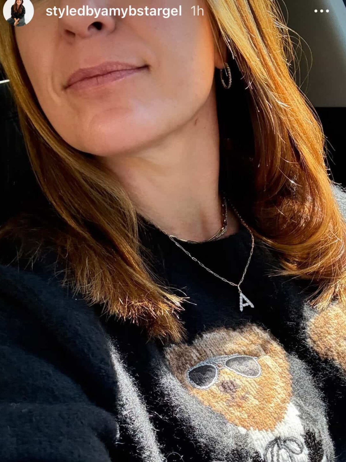 Diamond Initial Charm Necklace 14K