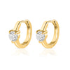 Diane Solo Diamond Huggie Earring 14K