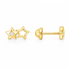 Kid Wishing Star Stud Earrings 9K