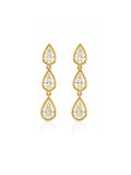 Image of: Drew Diamond Bezel Pear Drop Stud Earring 14K