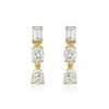 Dylan Diamond Drop Stud Earrings 14K
