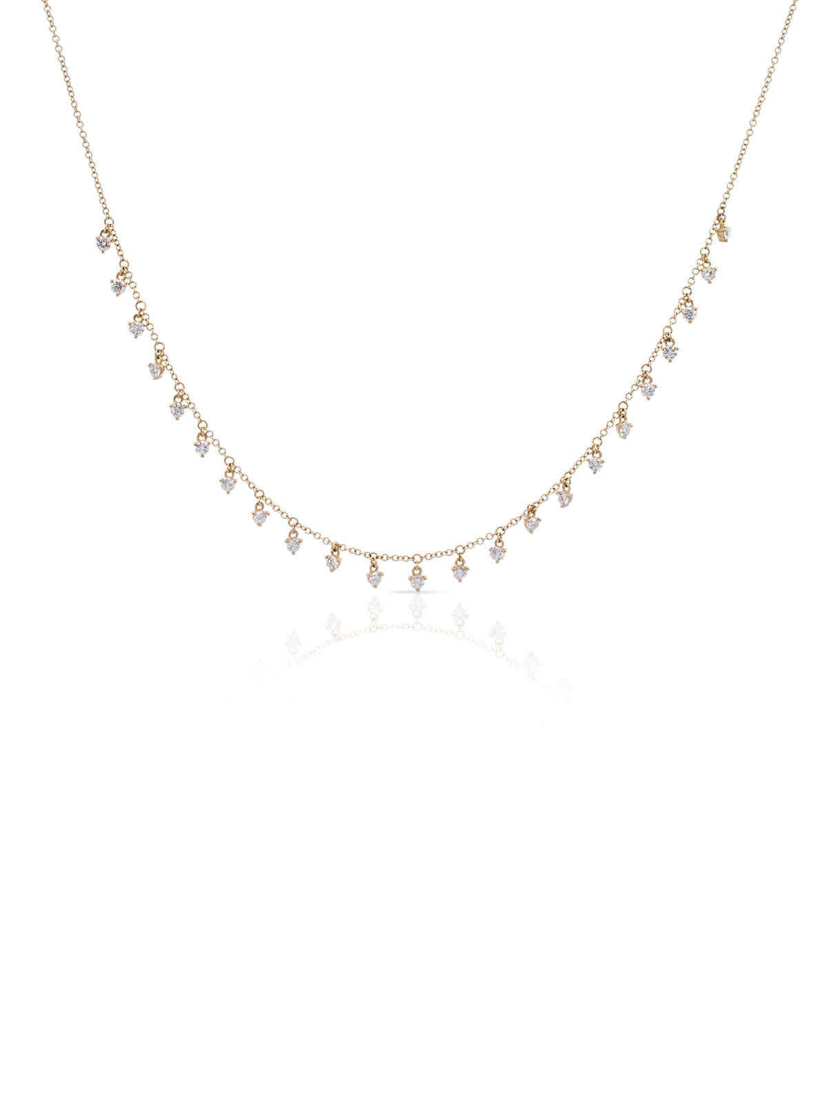 Dylan Dot Diamond Necklace 14K