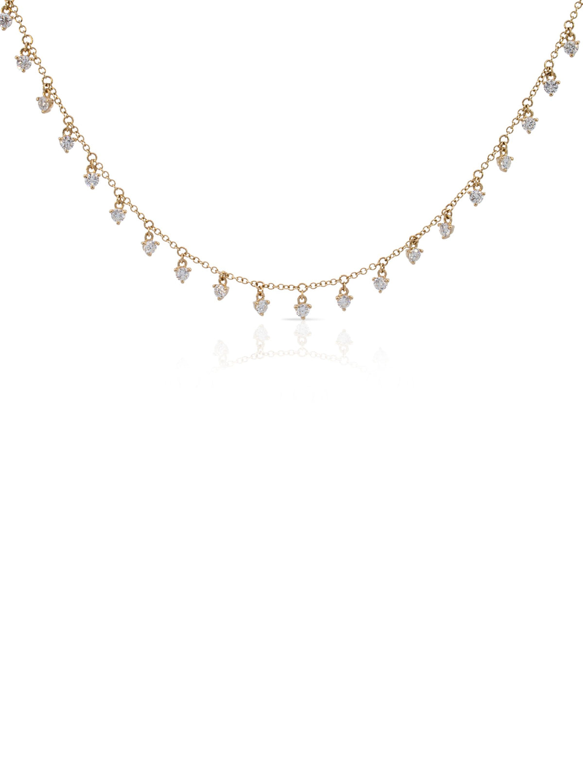 Dylan Dot Diamond Necklace 14K