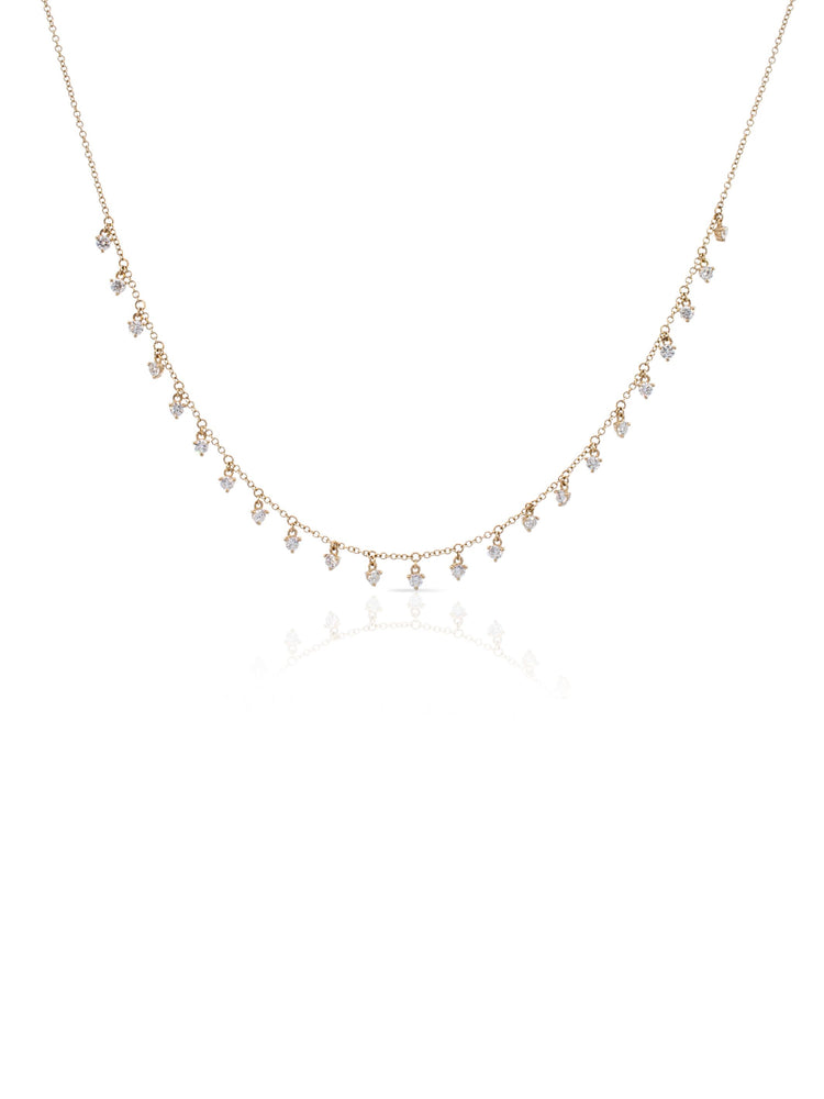 Dylan Dot Diamond Necklace 14K