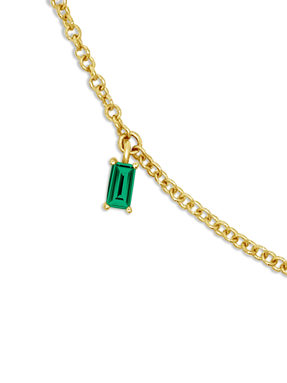 Add a Baguette Birthstone 14K
