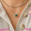 Evelyn Pendant Necklace - Emerald 14K