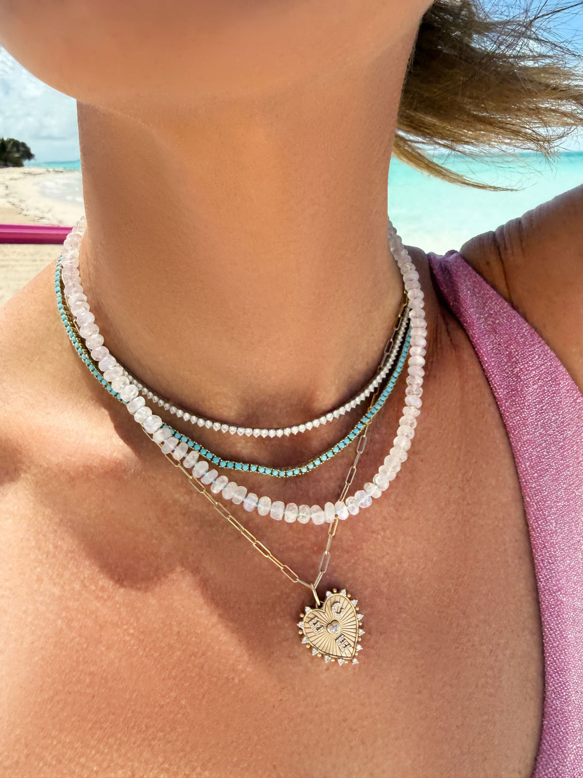 Turquoise Tennis Necklace