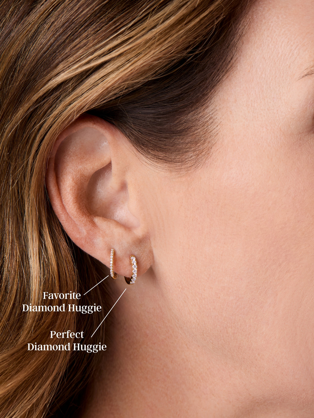 Favorite Diamond Huggie Earrings 14K