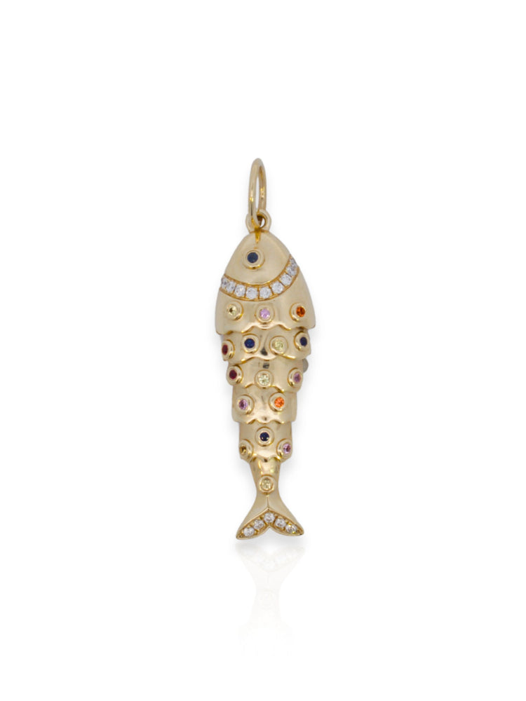 Faye Fish Charm 14K