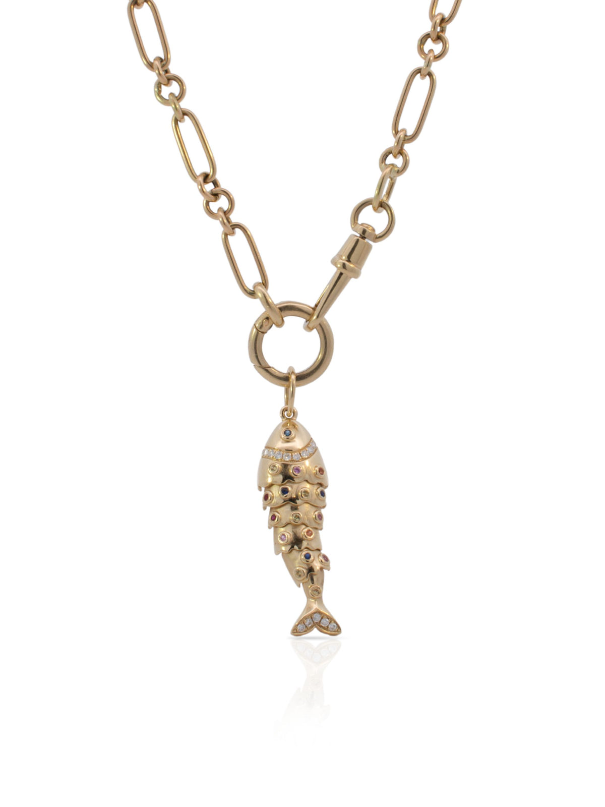 Faye Fish Charm 14K