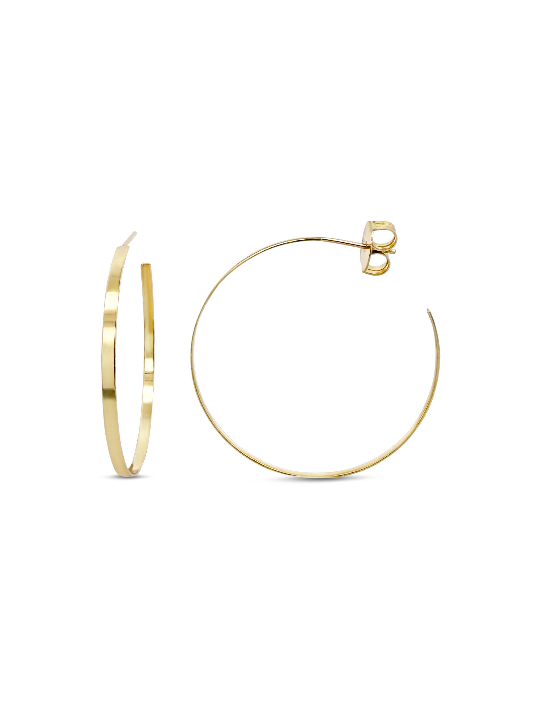 Finley Flat Hoop Earrings