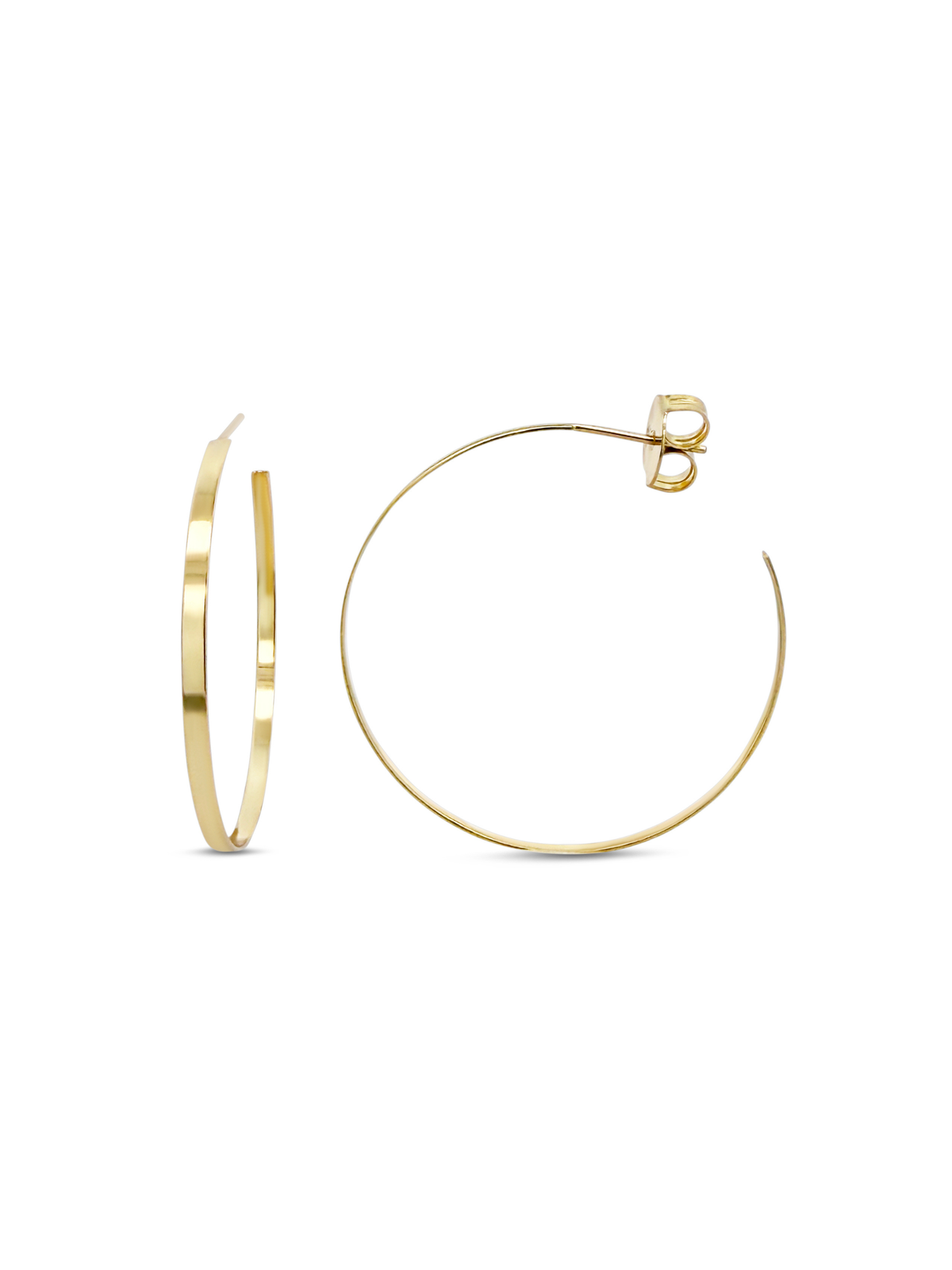 Finley Flat Hoop Earrings