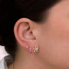 Fleur Flower Diamond Stud Earring 14K