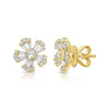 Fleur Flower Diamond Stud Earring 14K