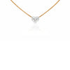 Floating Lab Diamond Necklace 14K