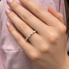 Floating Mixed Shape Diamond Band 14K