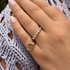 Floating Round Diamond Band 14K