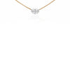 Floating Lab Diamond Necklace 14K