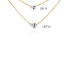Floating Pear Lab Diamond Necklace 14K