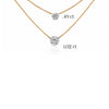 Floating Lab Diamond Necklace 14K