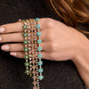 Meadow Flower Sapphire Tennis Bracelet 14K