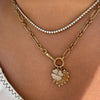 Four Leaf Clover Diamond Charm 14K