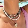 Moonstone Rainbow Silk Necklace