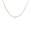 Georgia Graduated Diamond Bar Necklace 14K