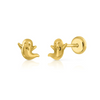 Kid Ghost Stud Earrings 14K