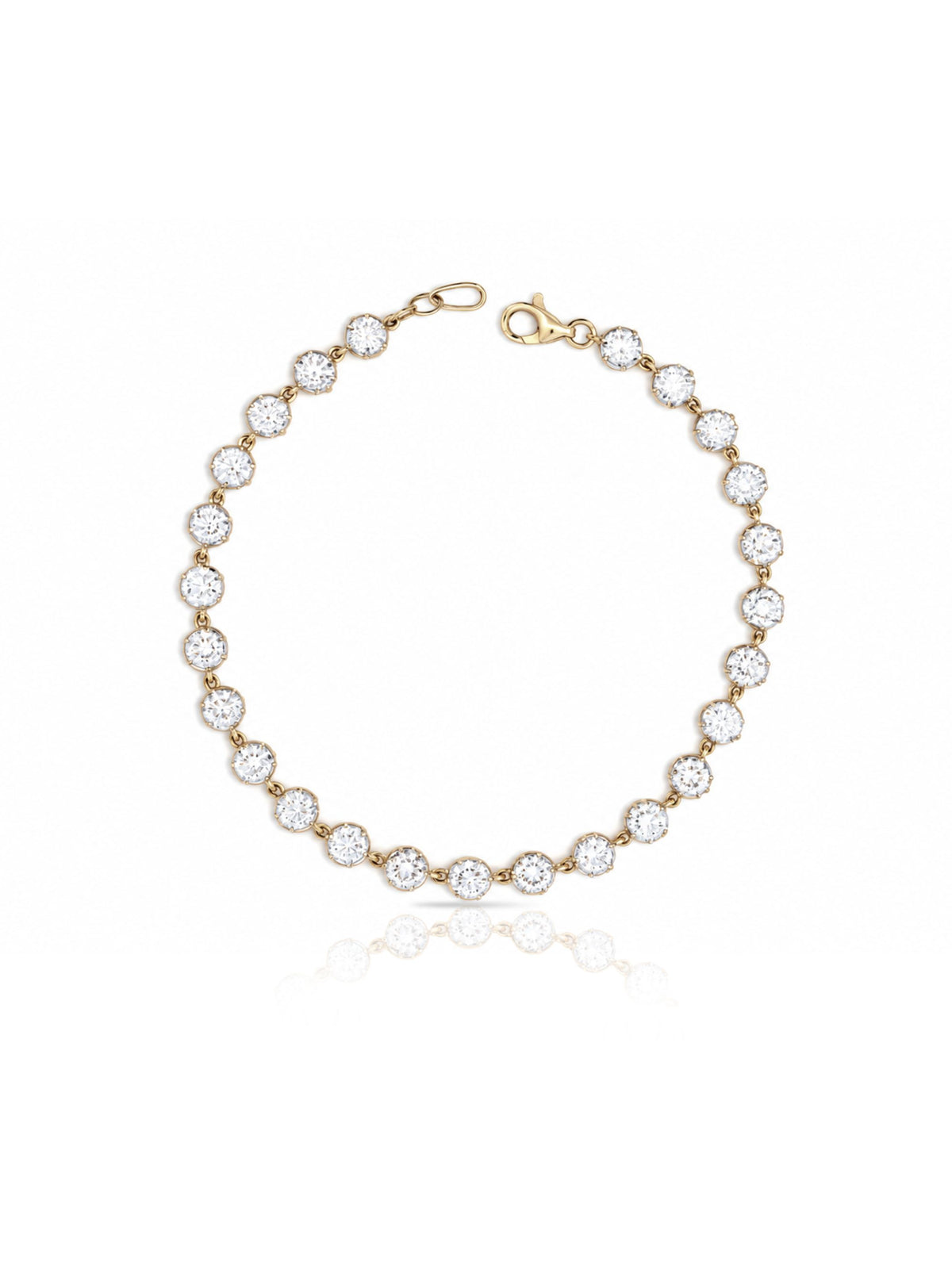 Gia Georgian Claw Diamond Bracelet 14K