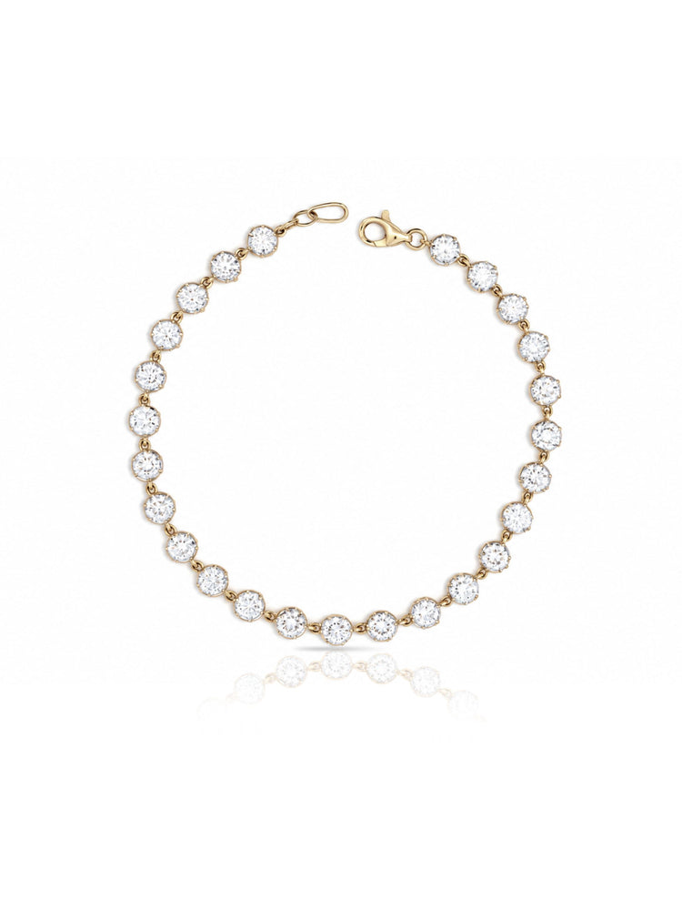 Gia Georgian Claw Diamond Bracelet 14K