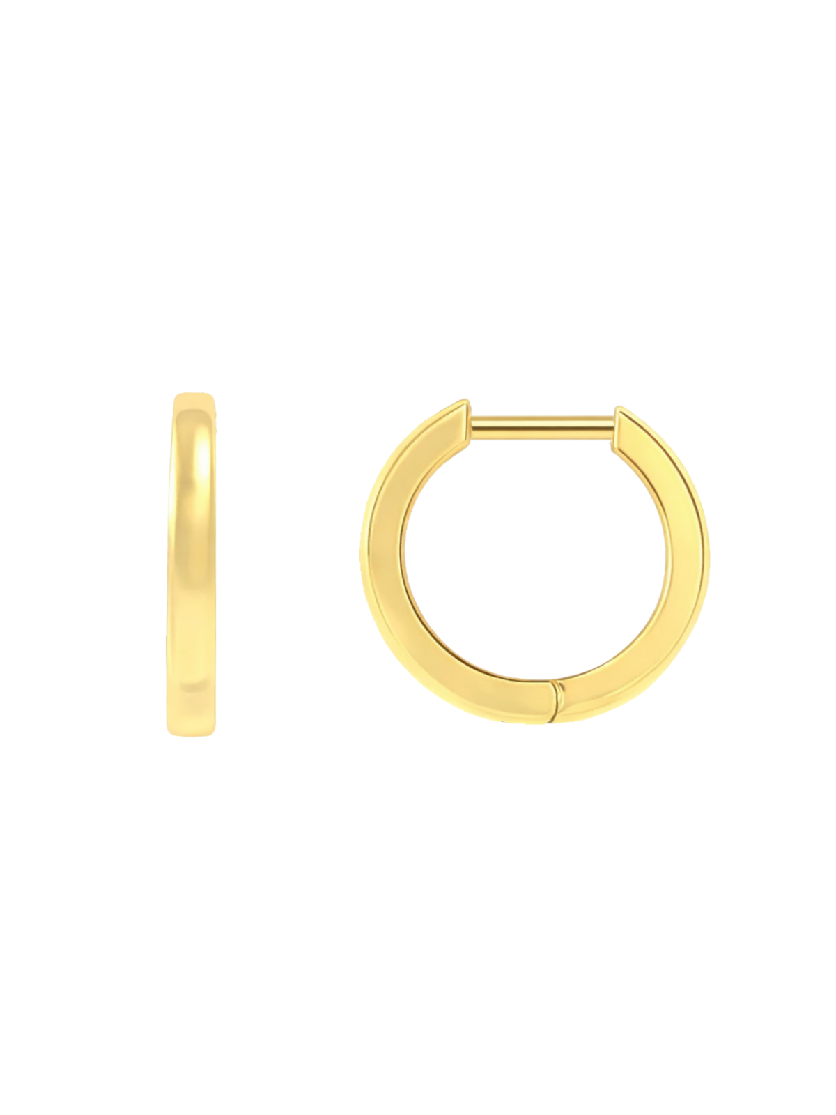 Gold Huggie Earrings 14K