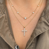 Grace Diamond Cross Necklace 14K