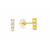 Graduated Diamond Stud Earrings 14K