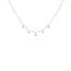 Gwen Graduated Bezel Diamond Necklace 14K